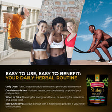 Laden Sie das Bild in den Galerie-Viewer, Shilajit 10-in-1 Herbal Supplement Capsules – Sea moss, Ashwagandha, Rhodiola Rosea, Panax Ginseng, Turmeric, Ginkgo Biloba, Cordyceps & More – High Potency Formula