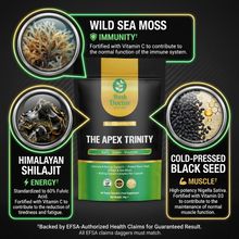 Load image into Gallery viewer, APEX TRINITY™ | The Original 3-in-1 Shilajit, Black Seed & Sea Moss Protocol
