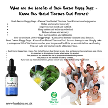 Charger l'image dans la galerie, Happy Dayz - Kanna Plus Herbal Blend Tincture (Sceletium tortuosum) - Dual Extract 5:1 / Kougoed / channa / 100ml Super Strong