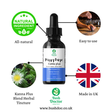 Charger l'image dans la galerie, Happy Dayz - Kanna Plus Herbal Blend Tincture (Sceletium tortuosum) - Dual Extract 5:1 / Kougoed / channa / 100ml Super Strong