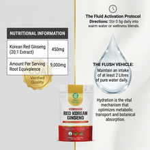 将图片加载到图库查看器,Korean Red Ginseng Extract Powder – 100% Pure 6-Year-Old Red Panax Ginseng | 20:1 High-Potency Extract | Energy, Focus, and Immune Support