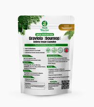Load image into Gallery viewer, Graviola Soursop Extract Capsules | 10,000mg Equivalent | 20:1 High-Potency Extract | Immune, Energy, and Wellness Support / DR Congo Rainforest Relief