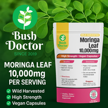 Загрузить изображение в средство просмотра галереи, Moringa 10000mg Capsules 100% Raw High Strength STRONG EFFECTIVE EXTRACT POWDER