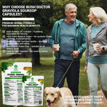 Load image into Gallery viewer, Graviola Soursop Extract Capsules | 10,000mg Equivalent | 20:1 High-Potency Extract | Immune, Energy, and Wellness Support / DR Congo Rainforest Relief