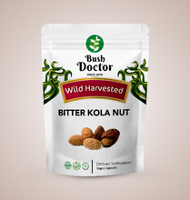 Load image into Gallery viewer, Bitter Kola Nut Vegan Capsules DR Congo Rainforest Wild Harvested
