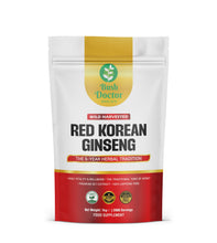 Carregar imagem no visualizador da galeria, Korean Red Ginseng Extract Powder – 100% Pure 6-Year-Old Red Panax Ginseng | 20:1 High-Potency Extract | Energy, Focus, and Immune Support

