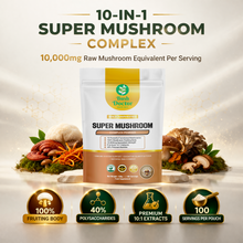 Carregar imagem no visualizador da galeria, Super Mushroom Complex Powder 10in1 | Lions Mane Reishi Chaga | 1kg
