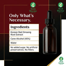 Загрузить изображение в средство просмотра галереи, Korean Red Ginseng Tincture 6-Year-Old Panax Ginseng | 100ml Panax ginseng root
