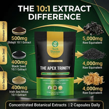将图片加载到图库查看器，Himalayan Shilajit 60% Fulvic Acid Black Seed Irish Sea Moss 10:1 60 Vegan Capsules
