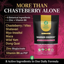 将图片加载到图库查看器，Chasteberry Vitex Agnus Castus Shatavari Myo-Inositol Maca B6 Zinc Women's Complex Vegan Caps
