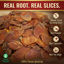 将图片加载到图库查看器，Korean Red Ginseng Root Slices 6 Year Panax Ginseng Tea 100g 250g 500g 1kg
