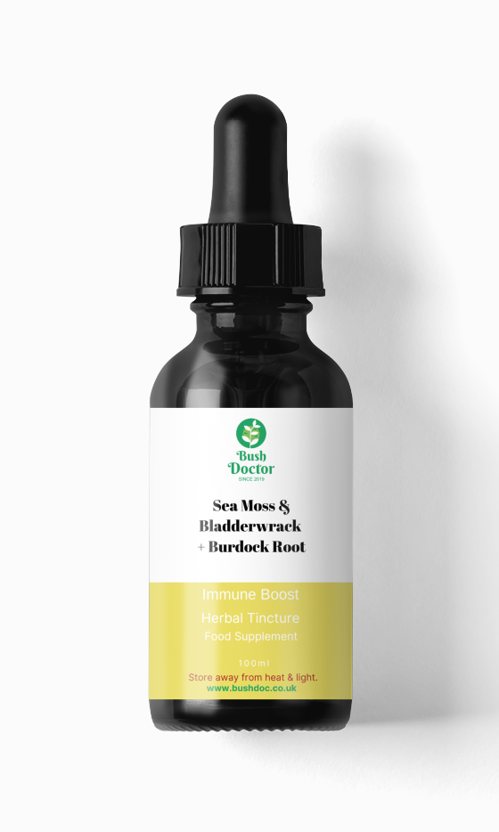 Sea Moss and Bladderwrack + Burdock Root Tincture Superfood Blend