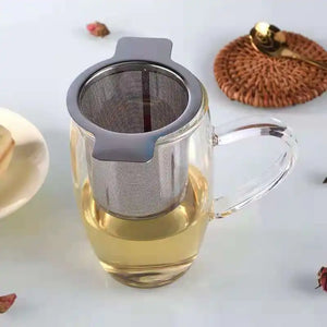 Premium Stainless Steel Mesh Tea Infuser Strainer - Enjoy Perfectly Steeped Loose Leaf Tea Every Time!