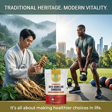 将图片加载到图库查看器，Korean Red Ginseng Extract Powder – 100% Pure 6-Year-Old Red Panax Ginseng | 20:1 High-Potency Extract | Energy, Focus, and Immune Support
