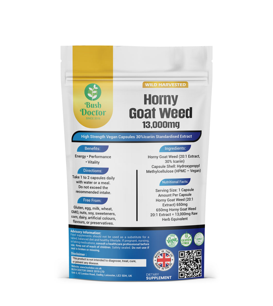 Horny Goat Weed 13,000mg | 30% Icariin | High Strength Extract