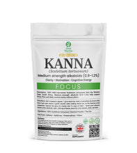 Load image into Gallery viewer, Kanna FOCUS | Medium Strength Sceletium tortuosum | Wild-Harvested Powder &amp; Tea Cut | Focus &amp; Clarity | UK Herbal Brand
