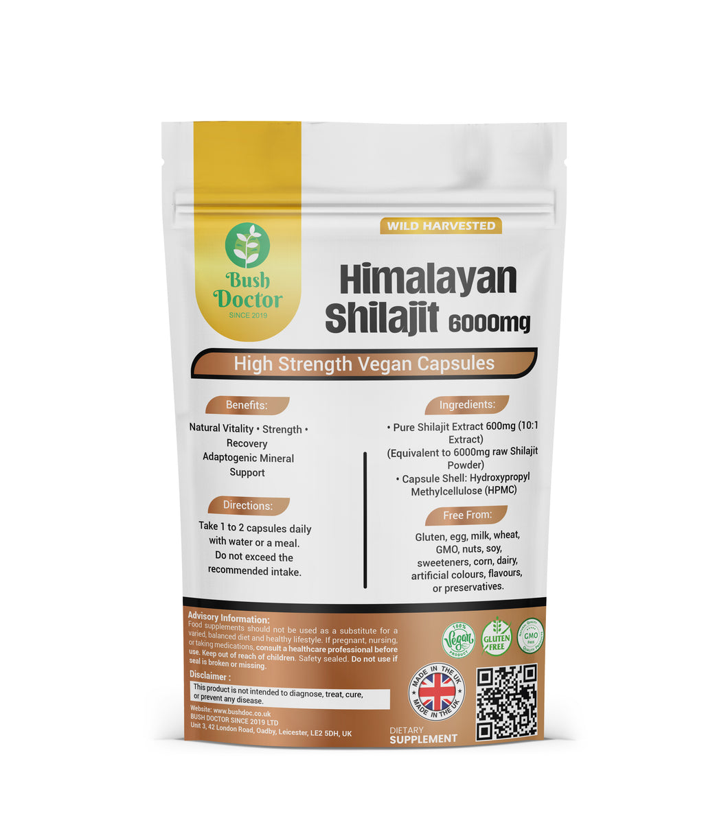 Himalayan Shilajit 6000mg | 60% Fulvic Acid | 100% Pure Extract