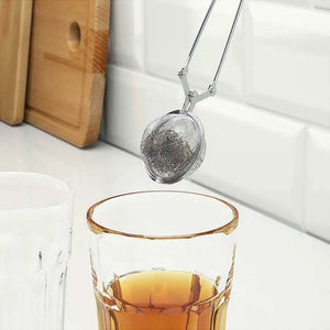 TEA INFUSER STAINLESS STEEL STRAINER INFUSIONS FILTER TOOL SPOON