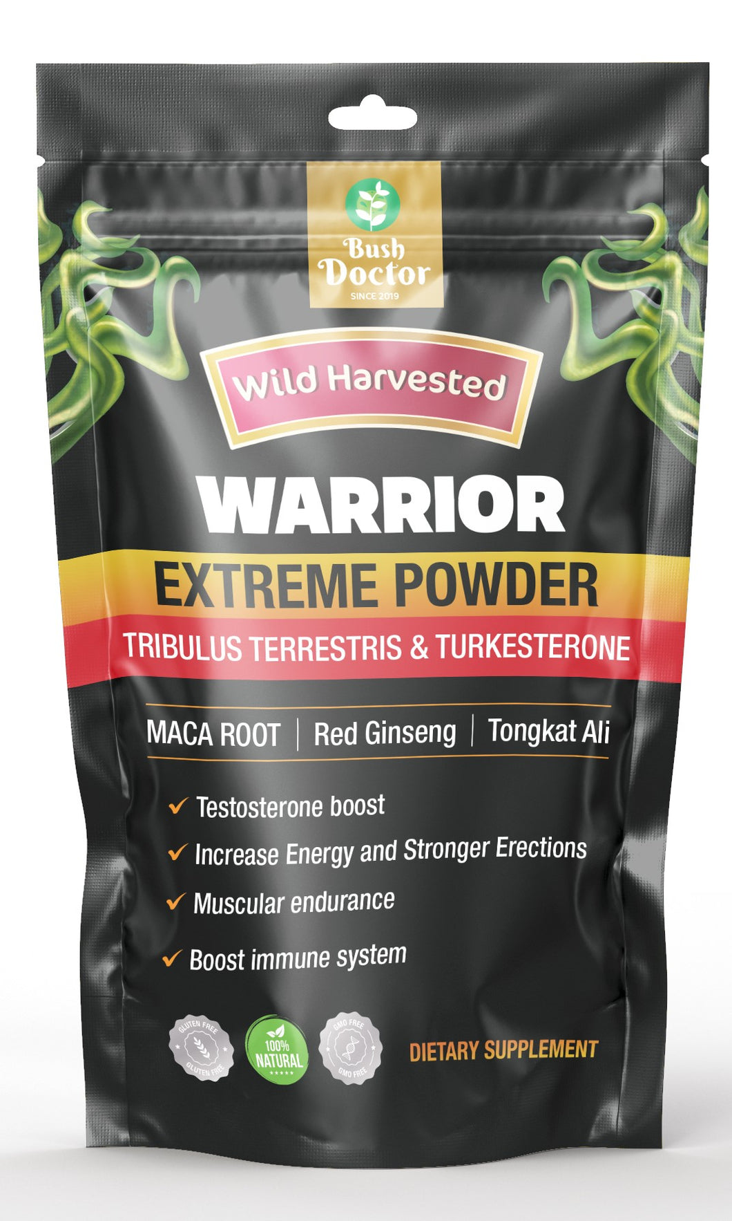 Unleash Your Inner Warrior with Bush Doctor - Warrior Extreme Powder: Elevate Performance, Boost Strength, and Conquer Challenges!
