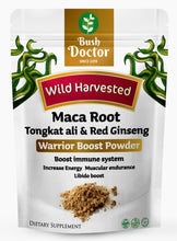 Load image into Gallery viewer, Maca Root Tongkat Ali &amp; Red Ginseng Warrior Boost Powder
