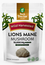 Загрузить изображение в средство просмотра галереи, Lions Mane Mushroom Extract Capsules 10,000mg 240mg Polysaccharides Strong
