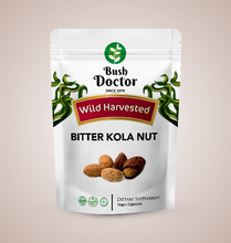 将图片加载到图库查看器，Bitter Kola Nut Vegan Capsules DR Congo Rainforest Wild Harvested
