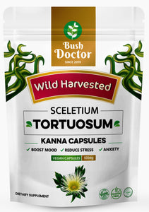 Sceletium Tortuosum (Kanna) 500mg 200 capsules 100% Wildcrafted Whole plant
