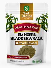 Laden Sie das Bild in den Galerie-Viewer, Sea Moss and Bladderwrack +Burdock Super Wild food Powder
